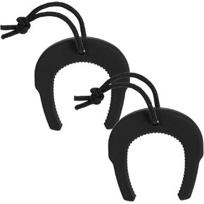 قطعتان من توقف باب الاستجابة الأولى، مربى باب الطوارئ مع ملحقات سلك من النايلون، واقي قرصة من سدادة مقبض الأمان بحافة الإغلاق (أسود) in Kuwait