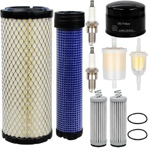 Tune Up Maintenance Service Filter Kit Suitable for John Deere Z915B Z915E Z930M Z710A Z720A Zero Turn Mower Transmission Oil Air Inline Fuel Spark Plug MIA881446 AM125424 M131802 AM116304 in Kuwait