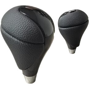 Gear Shift Knob Shifter for Lexus Most Models for Toyota Estima/Hilux/Crown/Innova Shifter Knobs with PU Leather, Piano Black in Saudi Arabia