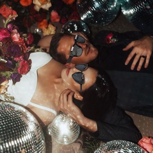 CUBACO Wedding Sunglasses Bride and Groom Sunglasses Till Death Do US Part Decor Just Married Decorations Gothic Wedding Engagement Gifts for Couples Halloween in Kuwait