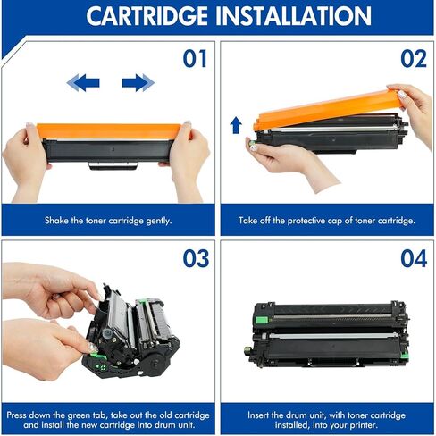 TN227 High Yield Toner Cartridge 4-Pack Compatible for Brother TN-227 TN 227 TN-227BK/C/M/Y for MFC-L3770CDW HL-L3290CDW HL-L3270CDW HL-L3230CDW HL-L3210CW MFC-L3750CDW HL-L3210CW MFC-L3710CW Printer in Kuwait