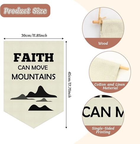 Bible Verses Banners Hanging Pennant Flag Inspirational Christian Gifts Wall Decor for Nursery Inspirational Faith Bible Verse Religious Gift for Bedroom Playroom Christmas Birthday Presents in Saudi Arabia