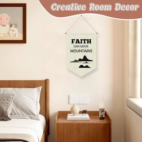Bible Verses Banners Hanging Pennant Flag Inspirational Christian Gifts Wall Decor for Nursery Inspirational Faith Bible Verse Religious Gift for Bedroom Playroom Christmas Birthday Presents in Saudi Arabia