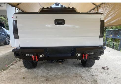 Rear Bumper Fit for 2009-2014 F150 Offroad Steel Bumper with LED Lights & D-rings in Kuwait