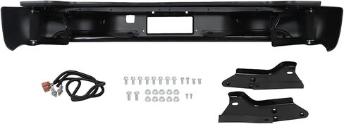 Black Steel Rear Step Bumper Replacement for Chevy Tahoe Suburban Yukon 2000 2001 2002 2003 2004 2005 2006 GM1101115 in Saudi Arabia