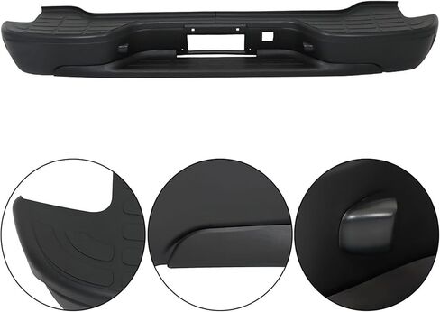 Black Steel Rear Step Bumper Replacement for Chevy Tahoe Suburban Yukon 2000 2001 2002 2003 2004 2005 2006 GM1101115 in Saudi Arabia