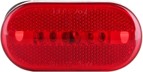 Oblong Trailer Red Side Marker Clearance Lights Sealed Surface Mount with Reflex Lens Replacement fit for Camper Boat (2 pcs) in Saudi Arabia
