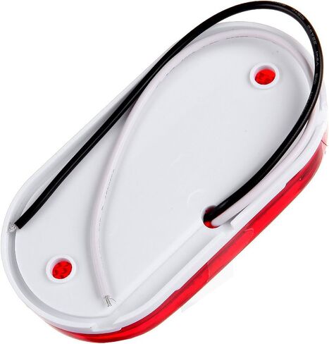 Oblong Trailer Red Side Marker Clearance Lights Sealed Surface Mount with Reflex Lens Replacement fit for Camper Boat (2 pcs) in Saudi Arabia