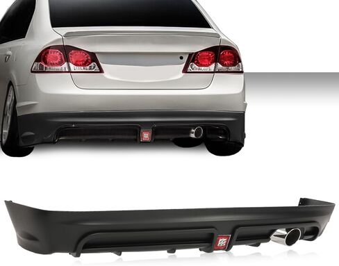 ANDPLAY Front Lower Bumper Grille Face Bar Compatible with Honda Civic 2017 2018 2019 2020 2021 Air Dam Deflector Black 71102TGGA5, HO1036129 in Kuwait