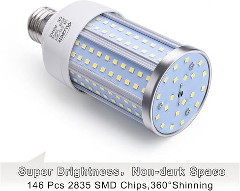 30W (200W Equivalent), Daylight, E26 Standard Base, LED Corn Light Bulb | 2-Pack in Saudi Arabia