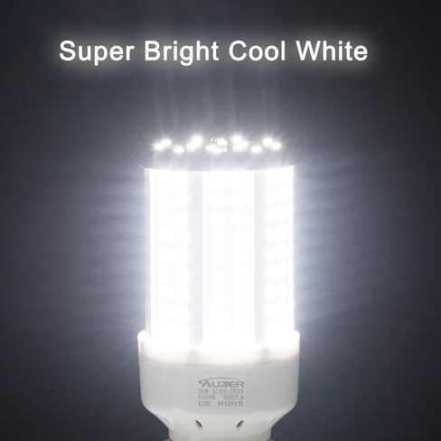 30W (200W Equivalent), Daylight, E26 Standard Base, LED Corn Light Bulb | 2-Pack in Saudi Arabia