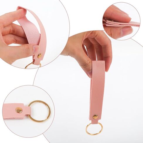 26 Pcs Leather Keychain Blanks Laser Engraving Keychains Blanks Tags with Key Rings for DIY Key Chains Craft 13 Colors in Saudi Arabia