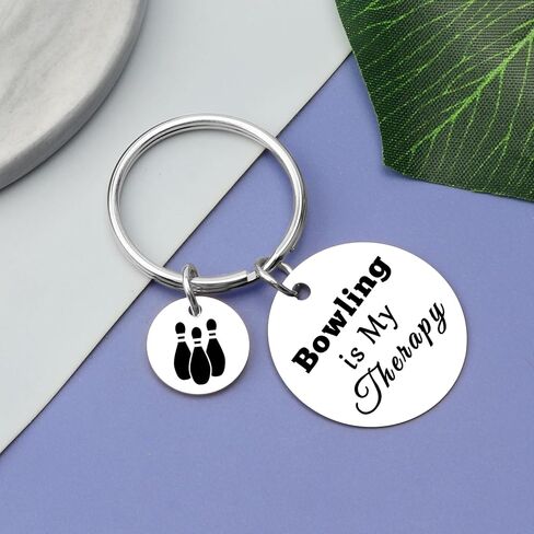 Vadaka 6 Pcs Bowling Gifts Keychain Bowlings Lover Gifts Bowling Themed Gift for Women Men Team Gift Birthday Present for Coach Women Girls Friend Bowlings Accessories Keychain in Saudi Arabia
