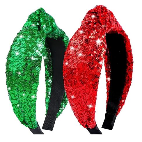 عصابات رأس عيد القديس باتريك معقودة على شكل برسيم أخضر أيرلندي عصابات رأس شامروك إكسسوارات شعر سانت باتريك - أربطة شعر واسعة للنساء والفتيات in Kuwait