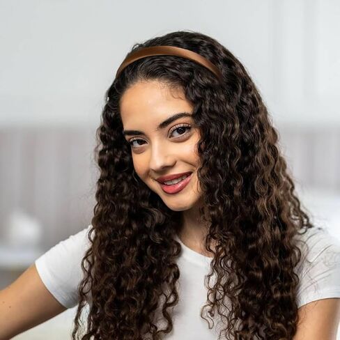 Headbands for Women Non Slip Thin Satin Hairbands Trendy Headband for Women's Hair Cute Vintage Hair Accessories 4 PCS in Kuwait