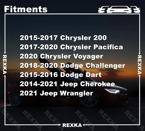 20 قطعة من Rexka لبوابة الرفع وربع لوحة الزخرفة مشبك تثبيت لوحة 68139270AA متوافق مع جيب رانجلر شيروكي تشالنجر دارت كرايسلر 200 باسيفيكا فوييجر in Kuwait