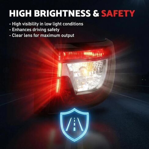 Flecto Tail Light Assembly Outer Right Passenger Side Compatible with Chevrolet Traverse 2013-2017 Rear Halogen Brake Lamp Replacement 84266020 23301757 GM2805112 Body Mounted in Saudi Arabia