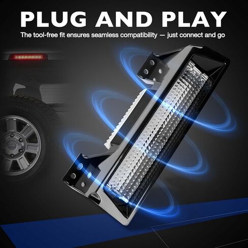ضوء الفرامل الثالث متوافق مع Hummer H3 2006 2007 2008 2009 2010، استبدال مصباح إيقاف التثبيت العالي LED 16HZ59C 19330403 10357891 15816671، مصباح الفرامل الثالث عدسة شفافة in Saudi Arabia