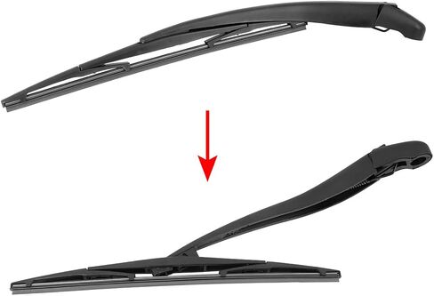 X AUTOHAUX Rear Windshield Wiper Blade Arm Set 355mm 14 Inch Fit for Honda Jazz 2016 2017 2018 2019 in Saudi Arabia