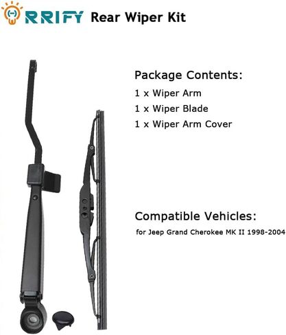 Rear Windshield Wiper Blade Kits for Grand Cherokee 1998-2004 Rear Windshield Back Wiper Accessories 5102882AA in Saudi Arabia