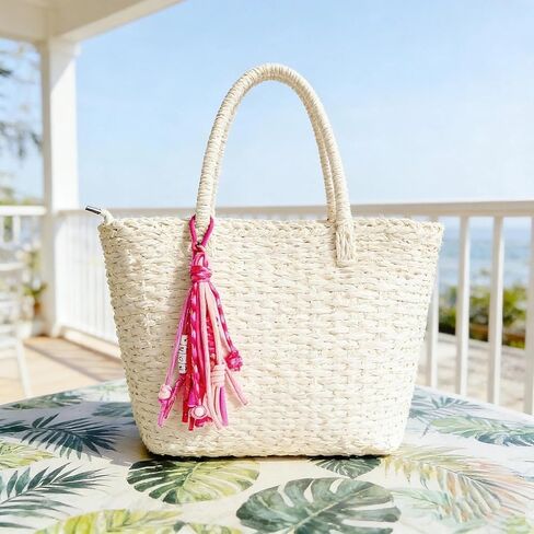 QTMY Rope Braided Keychain Bag Charms for Handbag Purse Backpack Accessories for Bogg Bag,860Pink-1 in Saudi Arabia