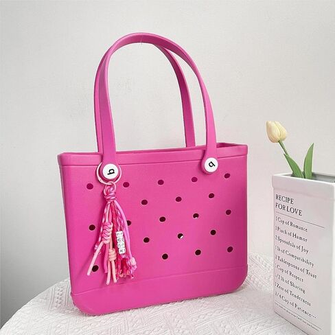 QTMY Rope Braided Keychain Bag Charms for Handbag Purse Backpack Accessories for Bogg Bag,860Pink-1 in Saudi Arabia
