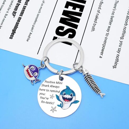 Shark Gifts For Women Girls, Cute Shark Keychain, Stuff For Her Birthday, Stuff For Her Birthday, Inspirational Gift For Women, Just A Girl Who Loves Sharks Keyring for Her in Kuwait
