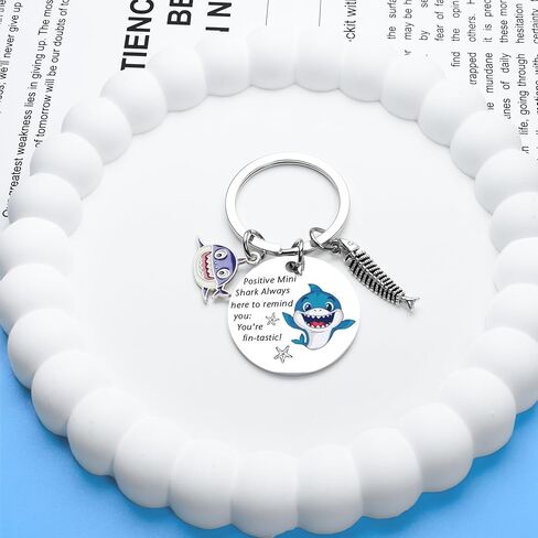 Shark Gifts For Women Girls, Cute Shark Keychain, Stuff For Her Birthday, Stuff For Her Birthday, Inspirational Gift For Women, Just A Girl Who Loves Sharks Keyring for Her in Kuwait