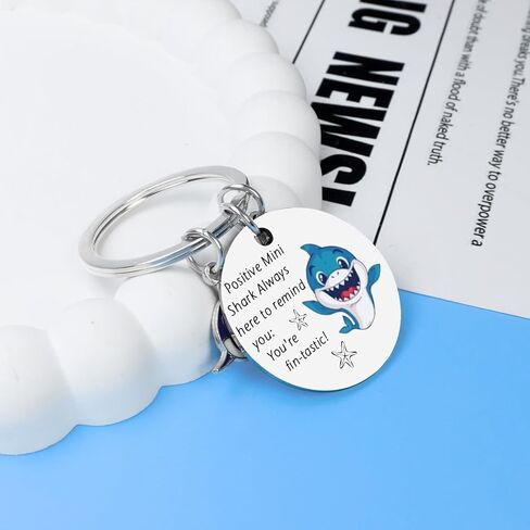 Shark Gifts For Women Girls, Cute Shark Keychain, Stuff For Her Birthday, Stuff For Her Birthday, Inspirational Gift For Women, Just A Girl Who Loves Sharks Keyring for Her in Kuwait