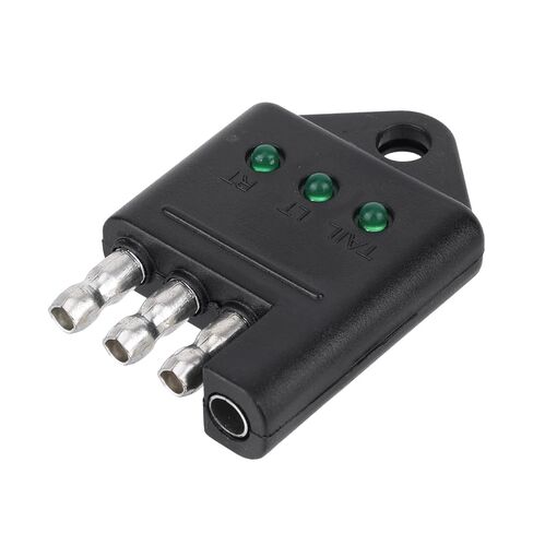 4 Pin Trailer Plug Tester, 4-Way Flat Trailer Wiring Tester with LED Indicators for Brake Turn Signal & Tail Lights Quick Troubleshooting Essential Car Accessories in Saudi Arabia