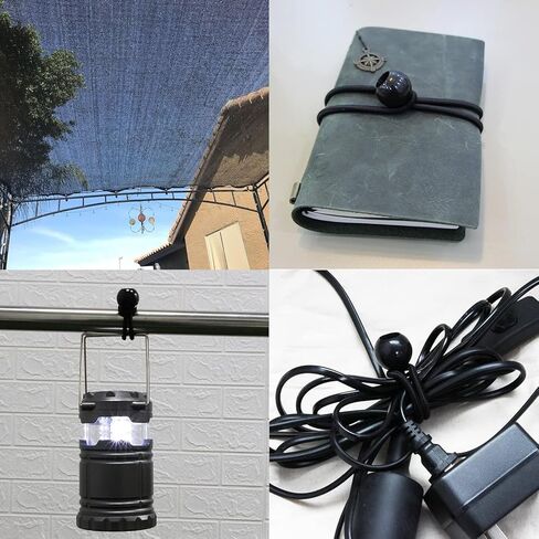36PCS of 3 Sizes Tarp Bungee Balls Ties, 6, 9, 12 Inch Heavy Duty Canopy Tie Downs, for Camping, Shelter, Tent Poles UV Resistant (Black, 6+9+12 inch) in Saudi Arabia