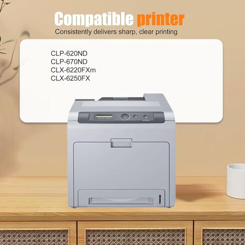 4 Pack CLT-K508L,CLT-C508L,CLT-M508L,CLT-Y508L BK/C/M/Y Toner Cartridge Replacement for SamsungCLT-508L Work with CLP-620ND CLP-670ND CLX-6220FXm CLX-6250FX |CLT-508L in Kuwait