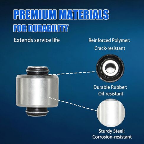 6 قطع تعليق المفصل بوش كيت ل جيب شيروكي KL 2014-2023 الجبهة الخلفية امتصاص الصدمات قوس التوجيه المفصل بوش #5090070AB 5090071AB 5090073AD 68155868AB in Kuwait