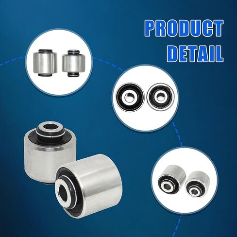 6 قطع تعليق المفصل بوش كيت ل جيب شيروكي KL 2014-2023 الجبهة الخلفية امتصاص الصدمات قوس التوجيه المفصل بوش #5090070AB 5090071AB 5090073AD 68155868AB in Kuwait