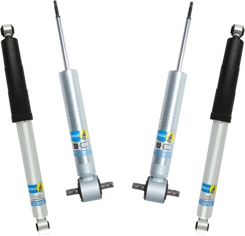 Bilstein Set of Front and Rear B8 5100 Series Shocks Compatible with 2007-2013 Silverado/Sierra 1500 w/o Electronic Suspension with 0-1" Rear Lift | Easy Installation in Saudi Arabia