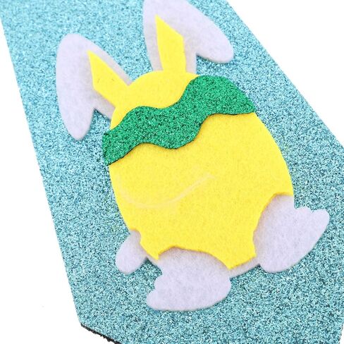 DOITOOL 3Pcs Pre-Tied Easter Bow Ties for Kids and Adults with Adjustable Glitter Bunny and Egg Design Neckties for Holiday Parties and Family Gatherings in Saudi Arabia