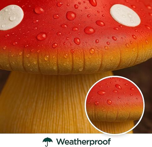 Mushroom Outdoor Key Hider – Hidden Garden Statue with Secret Compartment, Decorative and Waterproof Solution for Spare Storage in Patio, Yard, or Front Porch in Saudi Arabia