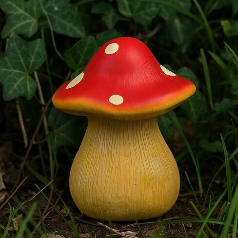 Mushroom Outdoor Key Hider – Hidden Garden Statue with Secret Compartment, Decorative and Waterproof Solution for Spare Storage in Patio, Yard, or Front Porch in Saudi Arabia