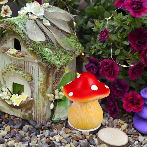 Mushroom Outdoor Key Hider – Hidden Garden Statue with Secret Compartment, Decorative and Waterproof Solution for Spare Storage in Patio, Yard, or Front Porch in Saudi Arabia