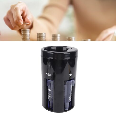 POCREATION Automatic Sorter Digital Counting Machine 5 in 1 Sorter Counter with 5 Tubes for US Pennies Nickels Dimes Quarters Dollars in Saudi Arabia