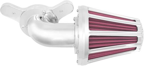 Air Cleaner Filter 90° Forward-Facing Intake Kit CNC Fit for Harley Touring Softail (Black Housing Grey Element, D For M8 Touring 17-23 Trike 17-25 Softail 18-24) in Saudi Arabia