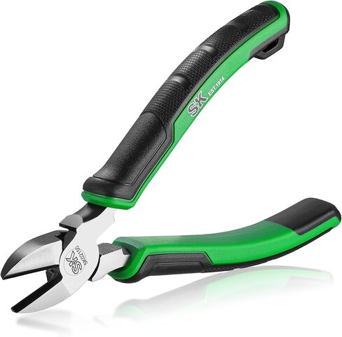 SK 6-Inch Diagonal Pliers, High Leverage Side Cutters, High Carbon Steel, Ergonomic Anti-slip Handle for Comfortable Grip in Saudi Arabia