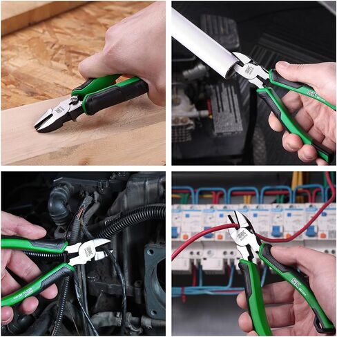 SK 6-Inch Diagonal Pliers, High Leverage Side Cutters, High Carbon Steel, Ergonomic Anti-slip Handle for Comfortable Grip in Saudi Arabia