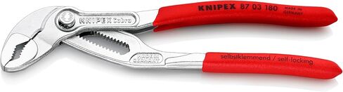 KNIPEX - 87 03 180 Tools - كماشة مضخة مياه كوبرا، كروم (8703180) in Saudi Arabia