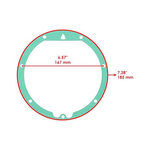 Caltric Clutch Cover Gasket Compatible with Kawasaki Vn750A Vulcan 750 1986-2006 in Saudi Arabia