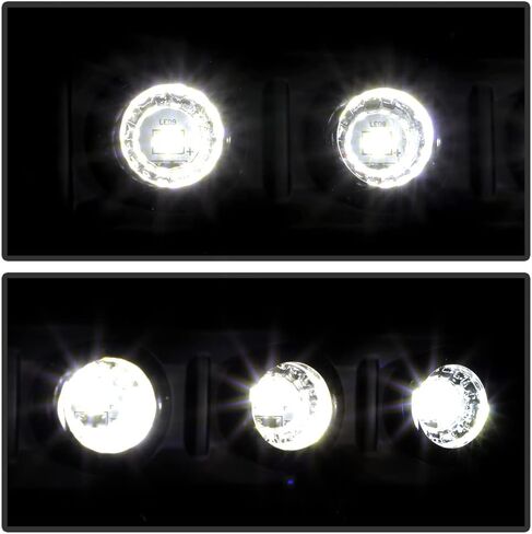 ACANII - For Blk Smoke 1999-2004 Ford F250/F350/F450 Superduty 00-04 Excursion LED Headlights Driver + Passenger Side in Saudi Arabia
