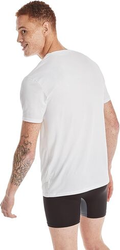 Hanes 3-Pack Men's All Day X-Temp | Breathable Mesh | Lightweight Stretch | Crewneck Undershirt (3-Pack/White - S), Small, White/White/White in Saudi Arabia