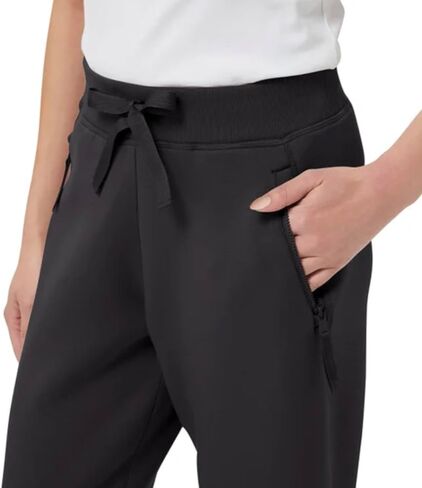 KIRKLAND Signature Women's Moisture Wicking Relaxed Fit Active Jogger Pant (US, Alpha, Medium, Regular, Regular, Black) in Saudi Arabia