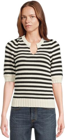 Michael Stars Women's Rosanna Striped Puff Sleeve Sweater in Saudi Arabia