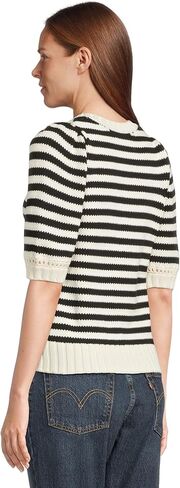 Michael Stars Women's Rosanna Striped Puff Sleeve Sweater in Saudi Arabia